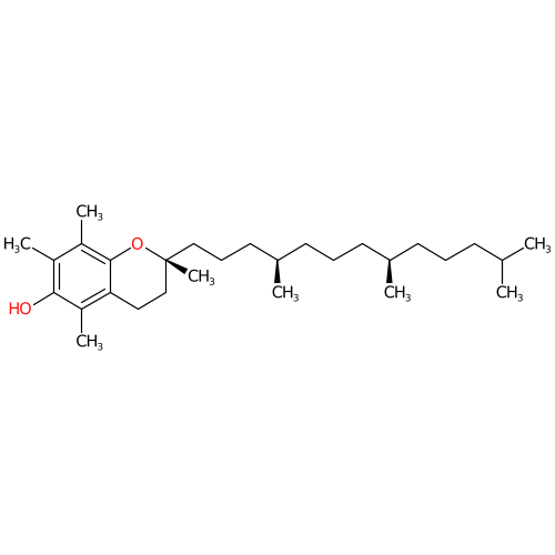 PNG representation of the Vitamin E from the MOL with option by default